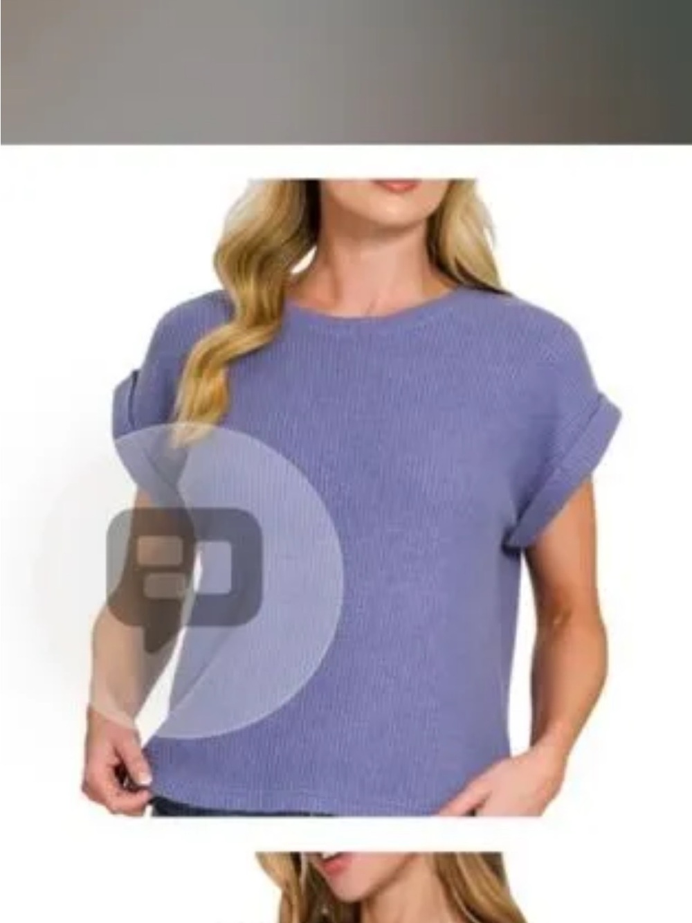 Zenana short sleeve sweater marlin L